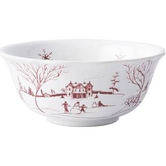 Juliska Country Estate Winter Frolic Ruby - Cereal/Ice Cream Bowl